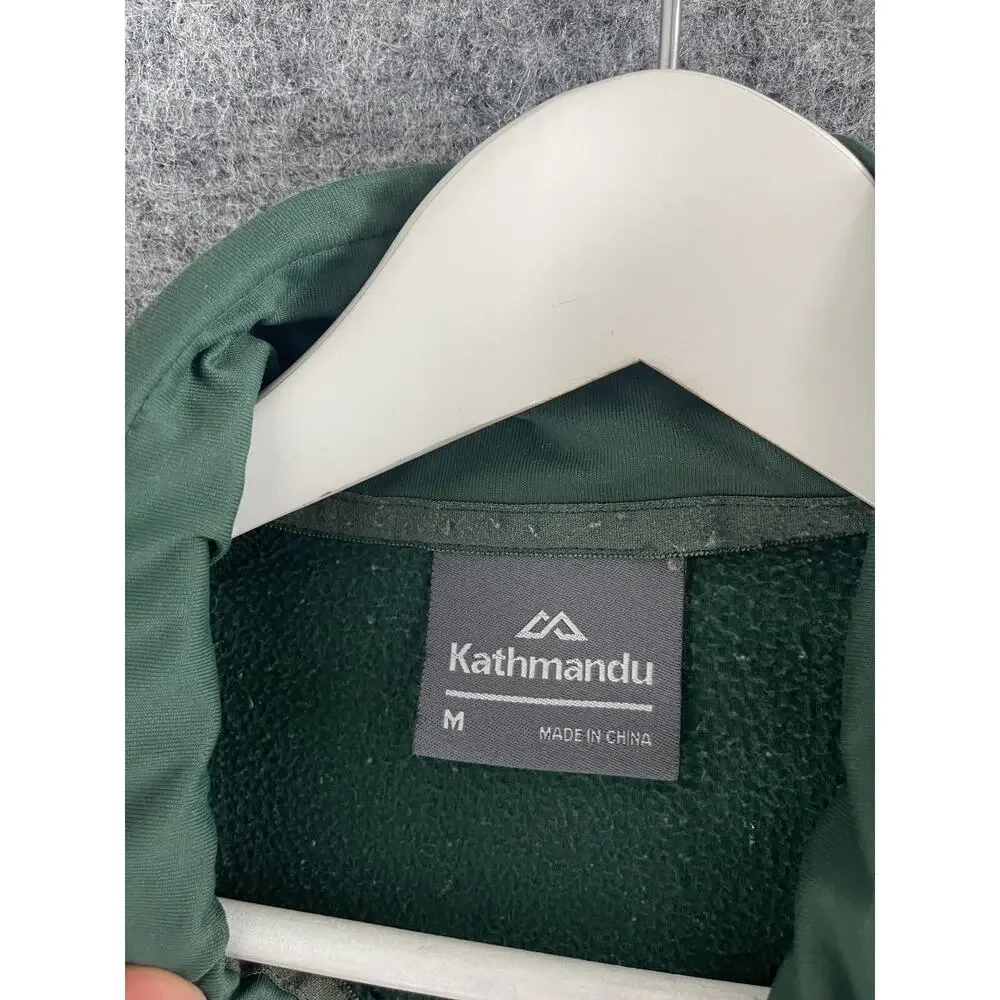 Kathmandu Sweater Mens Medium Quarter Zip Fleece Jacket Green Pullover N197